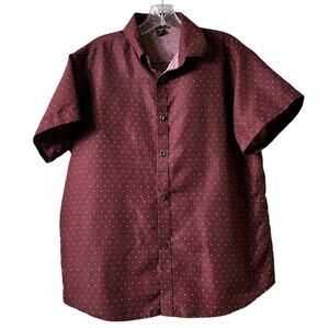2/$15 Shein  Short Sleeve Button Front Shirt  M (2690)‎